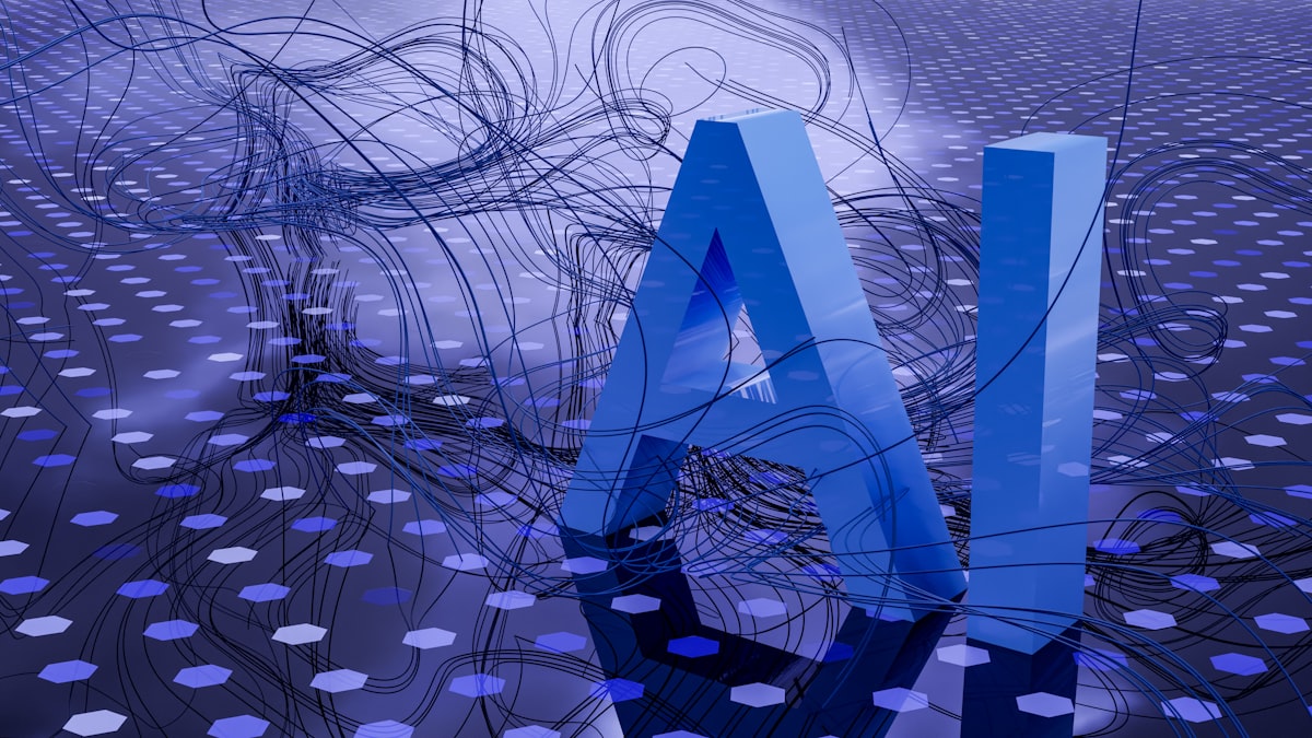 Professionista che interagisce con un'interfaccia AI